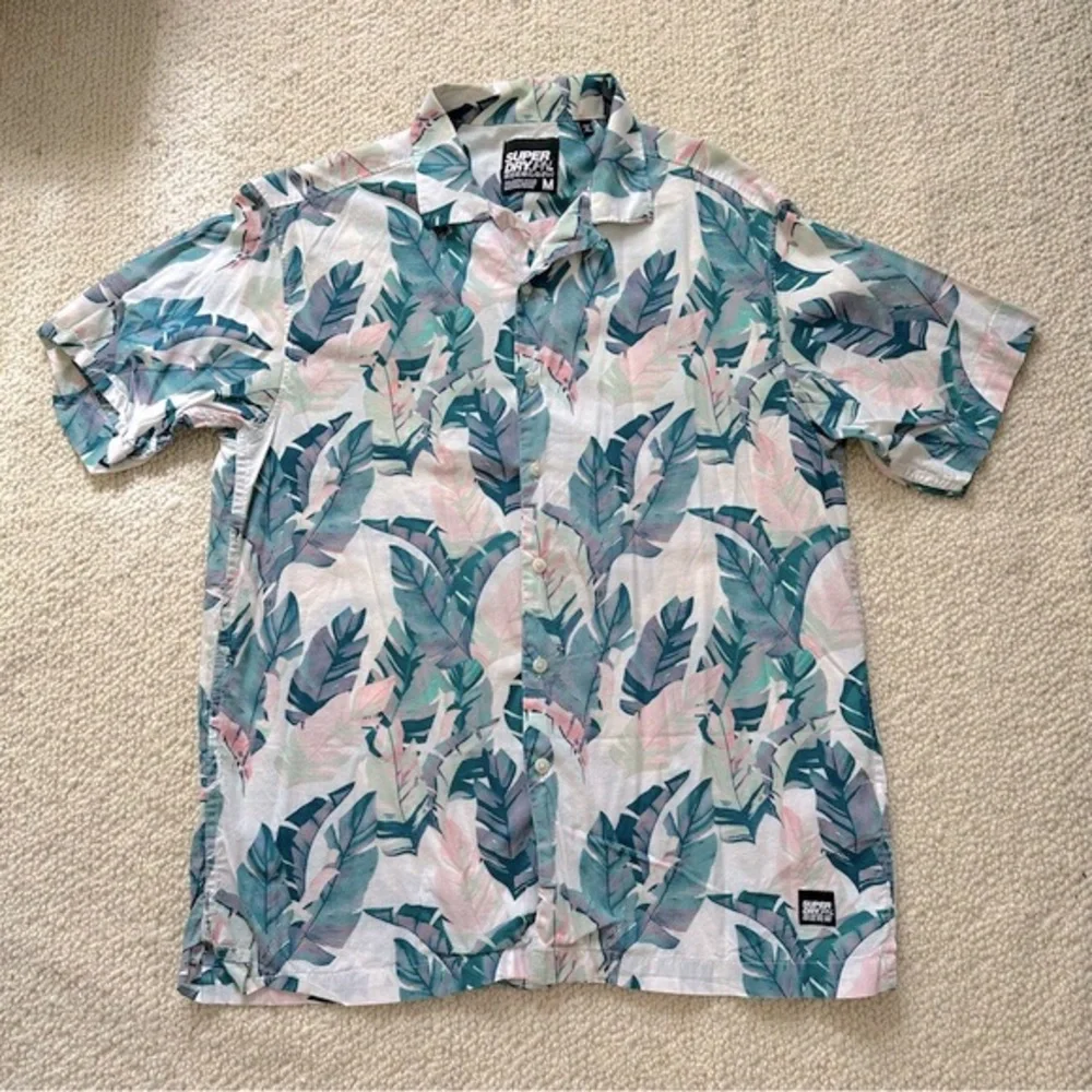 Superdry palm leaves button down shirt